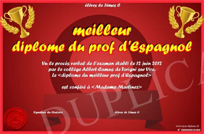 diplome universitaire espagnol